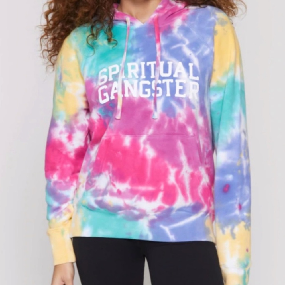 tie dye spiritual gangster hoodie